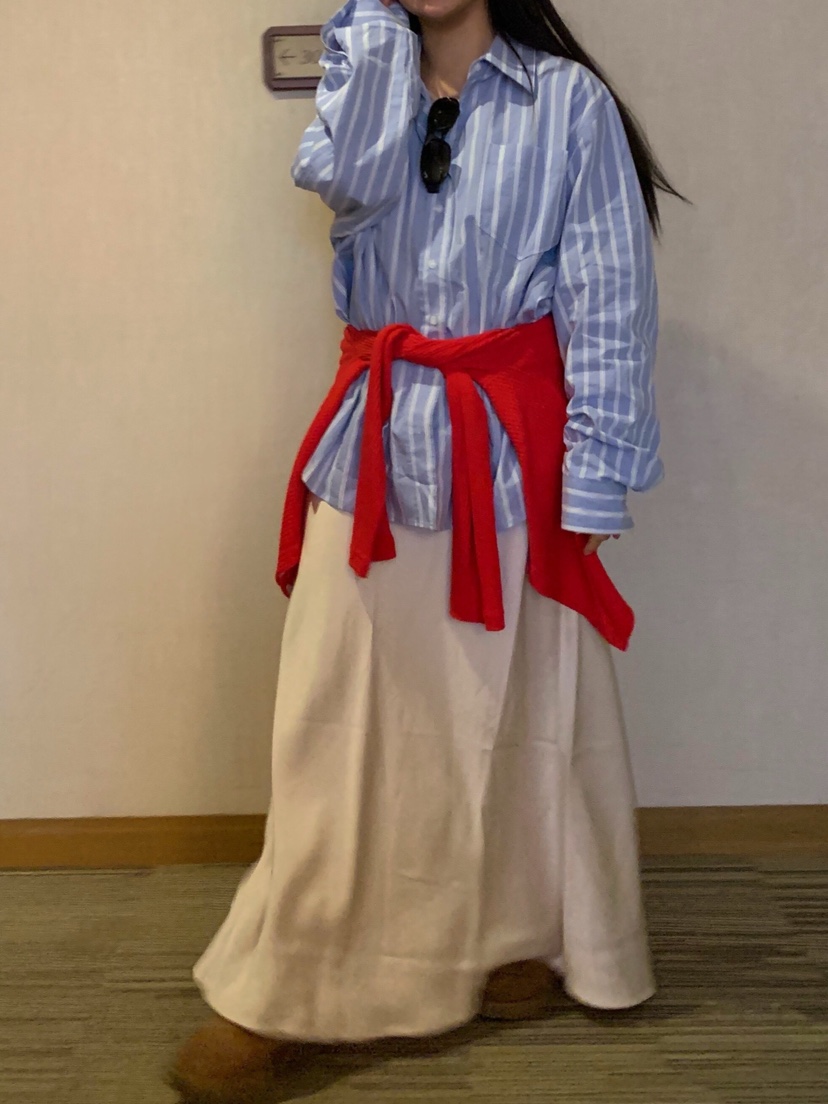 LIKEVAM㊣東大門實拍女裝新款人氣26春夏休閑時尚推薦長裙緞面LIKEVAM長裙