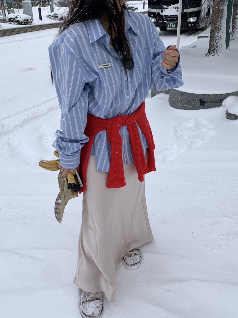 LIKEVAM㊣東大門實拍女裝新款人氣26春夏休閑時尚推薦長裙緞面LIKEVAM長裙