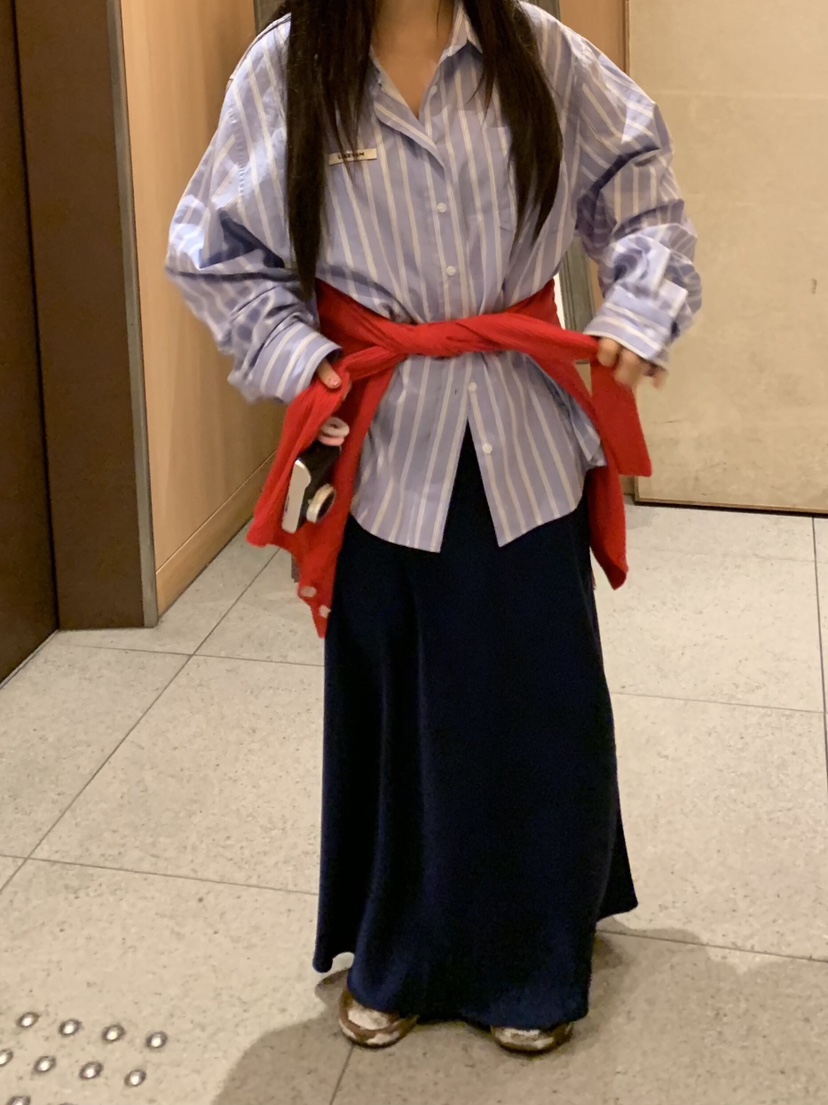 LIKEVAM㊣東大門實拍女裝新款人氣26春夏休閑時尚推薦長裙緞面LIKEVAM長裙