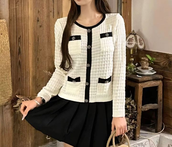 BLING BLING-S/RICO韓國直郵㊣女士新款人氣針織衫華夫格BLING BLING-S/RICO針織衫