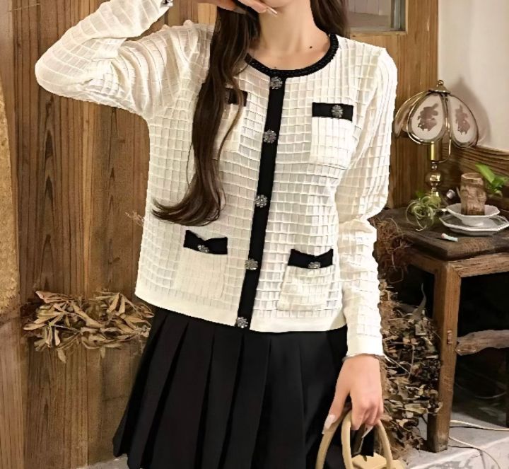 RICO/BLING BLING-S東大門直郵㊣女裝新款真品針織衫華夫格RICO/BLING BLING-S針織衫