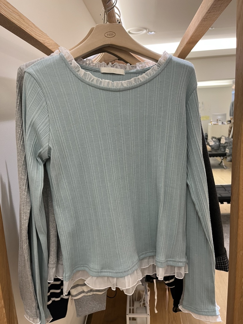 TIZZI東大門直郵㊣女裝新款推薦真品熱賣休閑人氣職業長袖T恤TIZZI長袖T恤圖色2