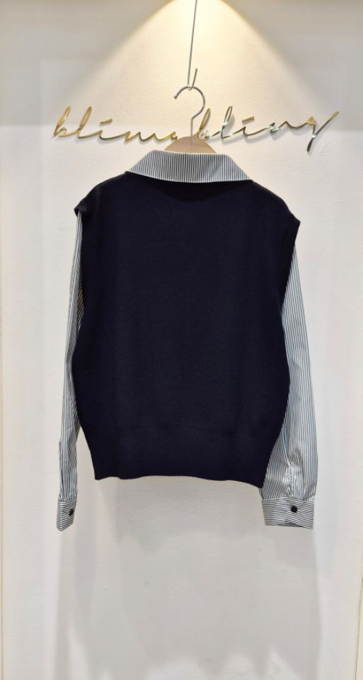 BLING BLING-S/RICO韓國代購㊣女士新款真品針織衫假兩件BLING BLING-S/RICO針織衫