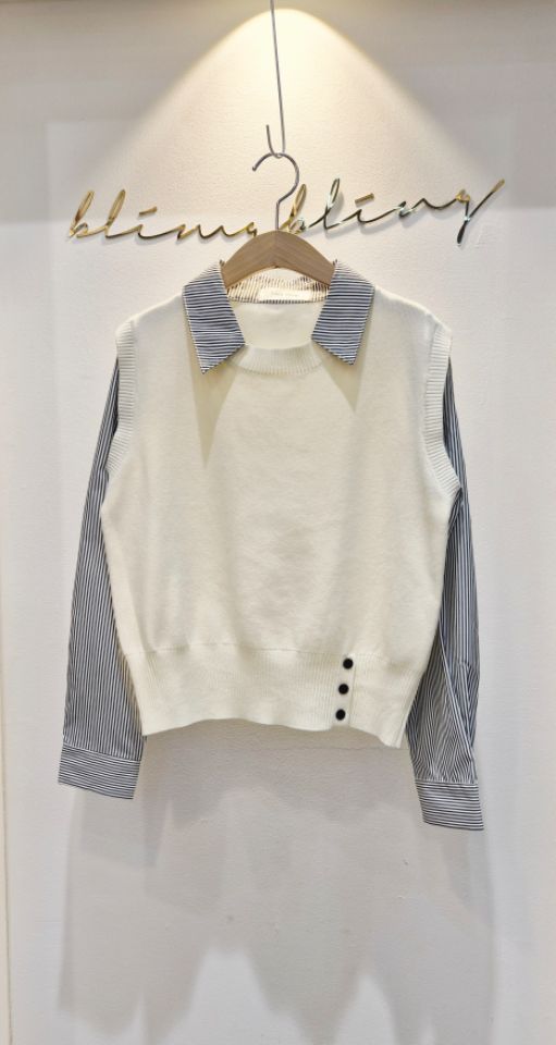 RICO/BLING BLING-S㊣東大門代購女士新款時尚職業針織衫RICO/BLING BLING-S針織衫圖色1