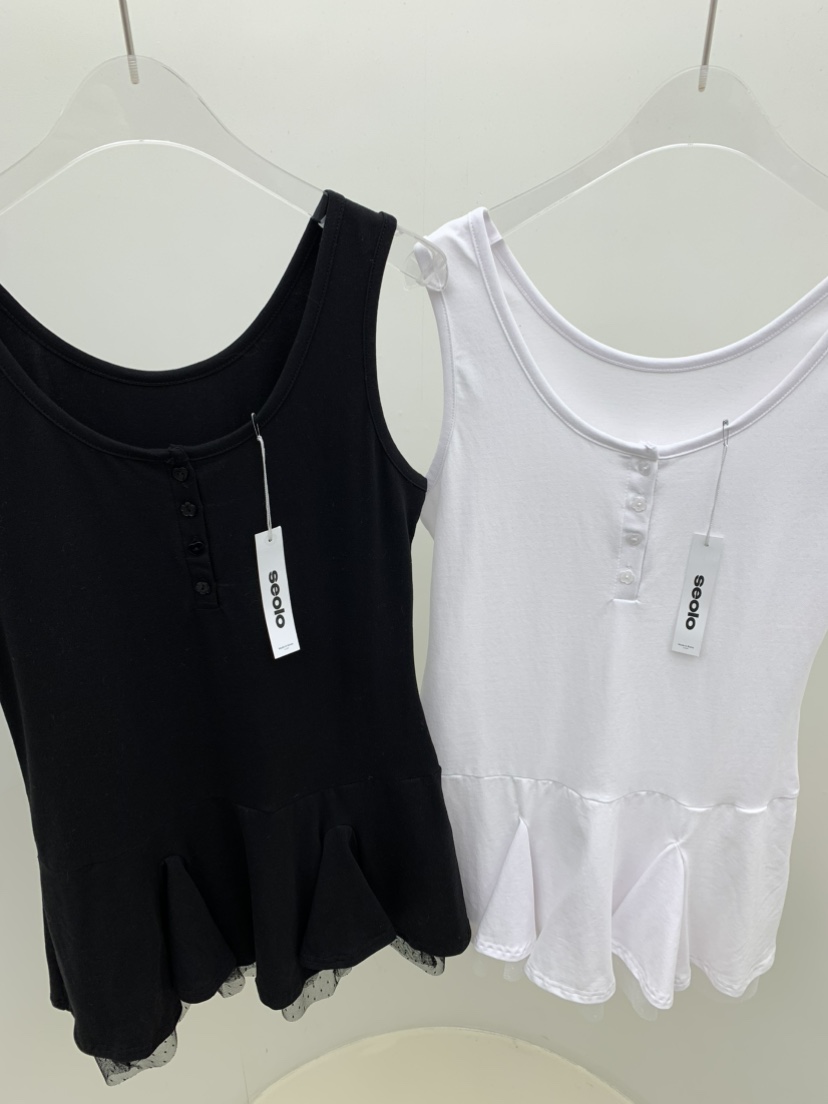 SEOLO韓國代購㊣女士新款時尚推薦職業真品人氣26春夏連衣裙蕾絲Seolo seoul連衣裙