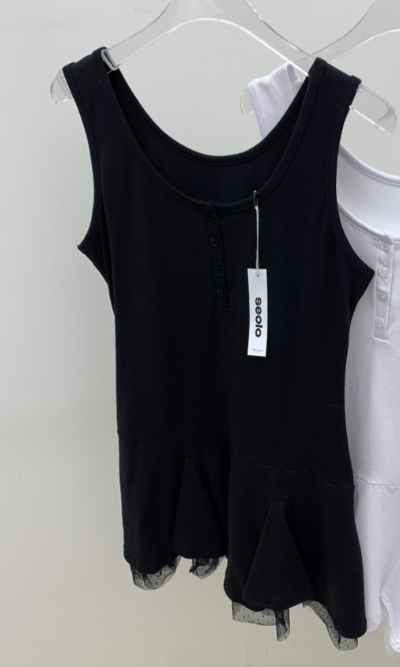 SEOLO韓國代購㊣女士新款時尚推薦職業真品人氣26春夏連衣裙蕾絲Seolo seoul連衣裙圖色2