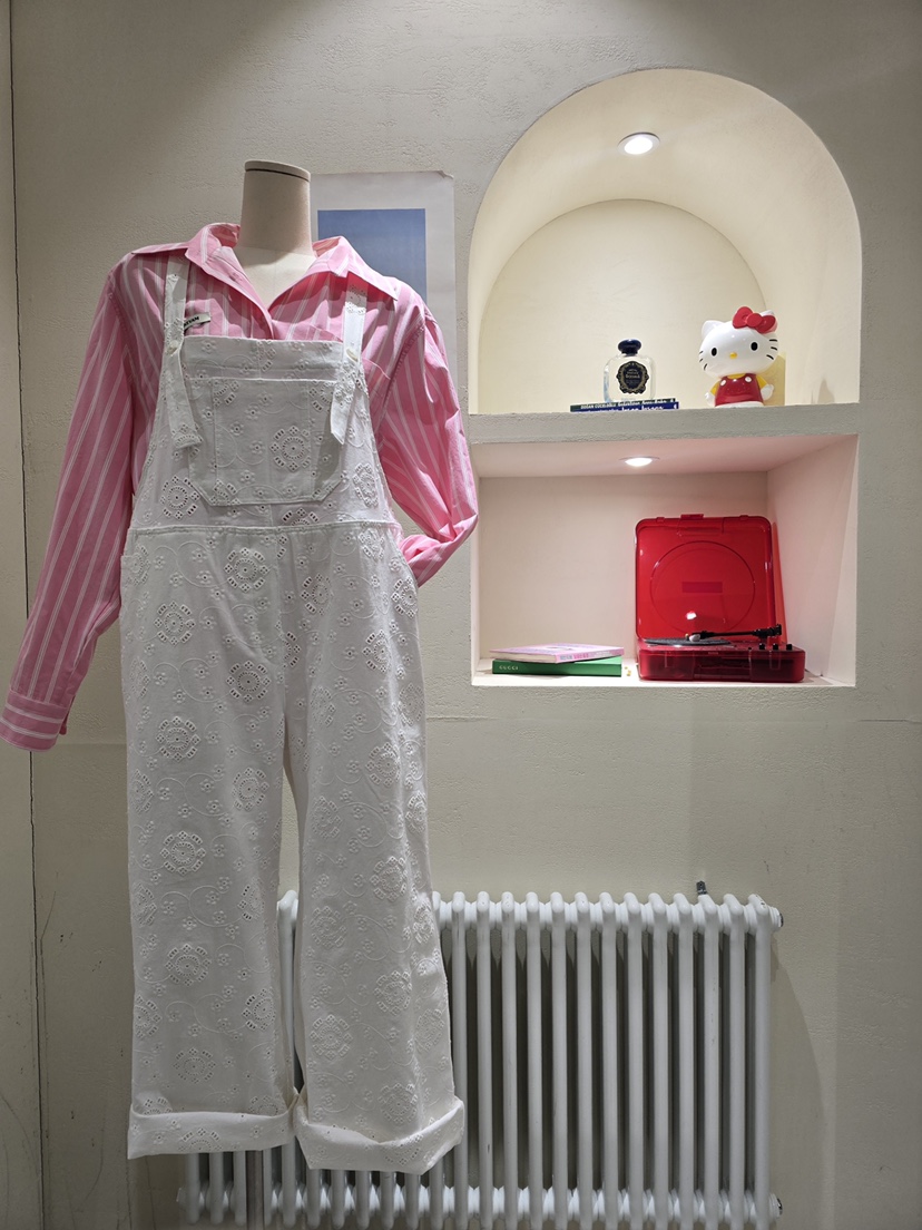 LIKEVAM㊣東大門代購女士新款真品休閑職業26春夏背帶褲鏤空LIKEVAM背帶褲