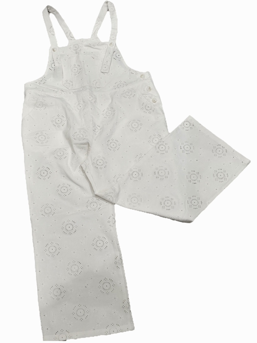 LIKEVAM㊣東大門代購女士新款真品休閑職業26春夏背帶褲鏤空LIKEVAM背帶褲圖色1