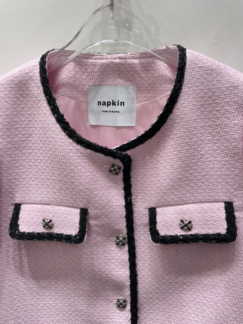 NAPKIN韓國代購㊣女士新品人氣26春夏真品推薦休閑職業夾克NAPKIN夾克