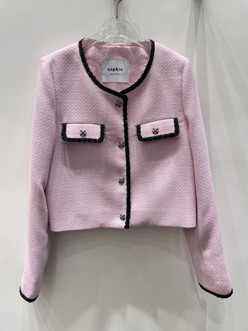 NAPKIN韓國代購㊣女士新品人氣26春夏真品推薦休閑職業夾克NAPKIN夾克圖色1