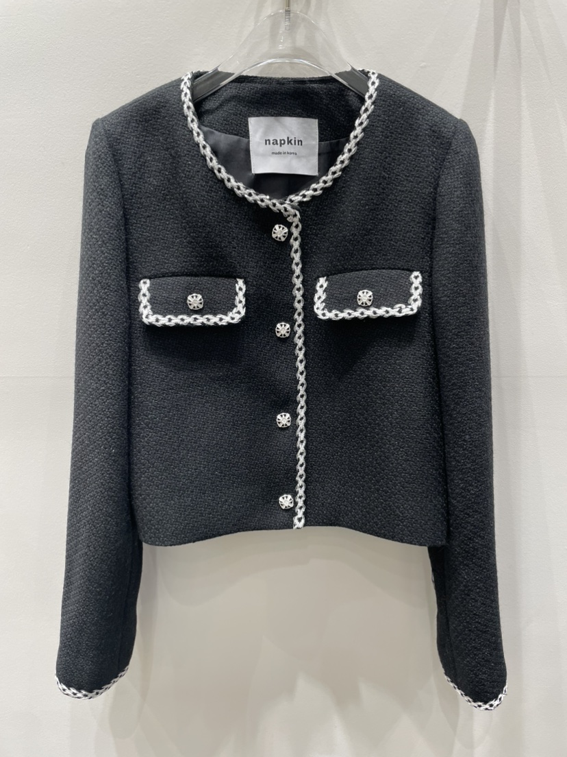 NAPKIN韓國代購㊣女士新品人氣26春夏真品推薦休閑職業夾克NAPKIN夾克圖色2