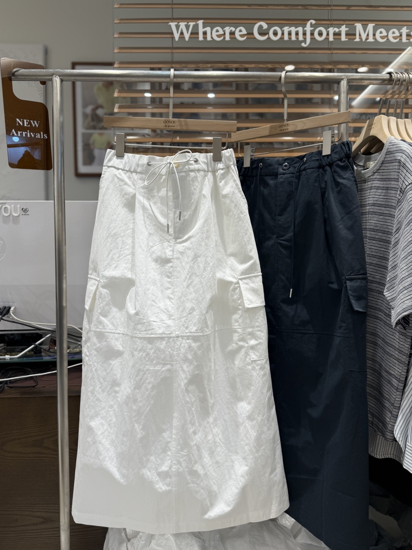 DE GO YOU㊣東大門實拍女士新款人氣熱賣時尚休閑真品長裙DE GO YOU長裙圖色1左一色