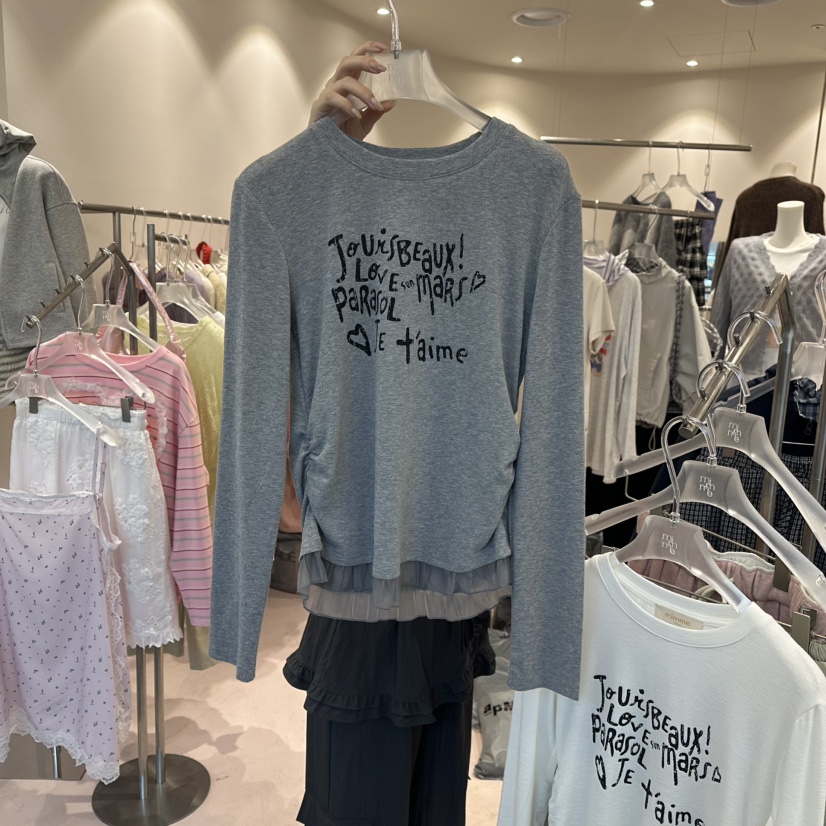 MIMME/LOOKK東大門直郵㊣女裝新款熱賣真品推薦長袖T恤春款MIMME/LOOKK長袖T恤圖色3