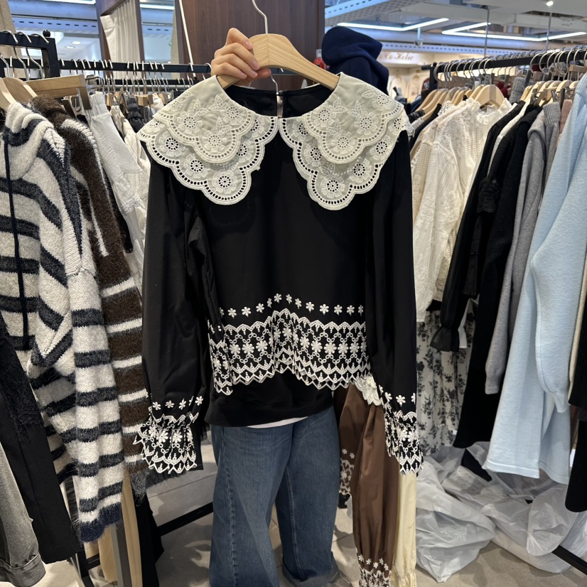 DREAM GIRIS/HOT PLACE韓國代購㊣女裝新品26春夏襯衫蕾絲衫DREAM GIRIS/HOT PLACE襯衫/蕾絲衫圖色3