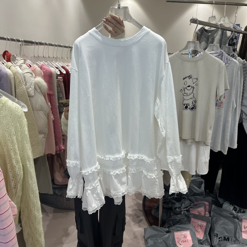 MIMME/LOOKK韓國直郵㊣女士新品推薦26春夏時尚長袖T恤春款MIMME/LOOKK長袖T恤圖色1