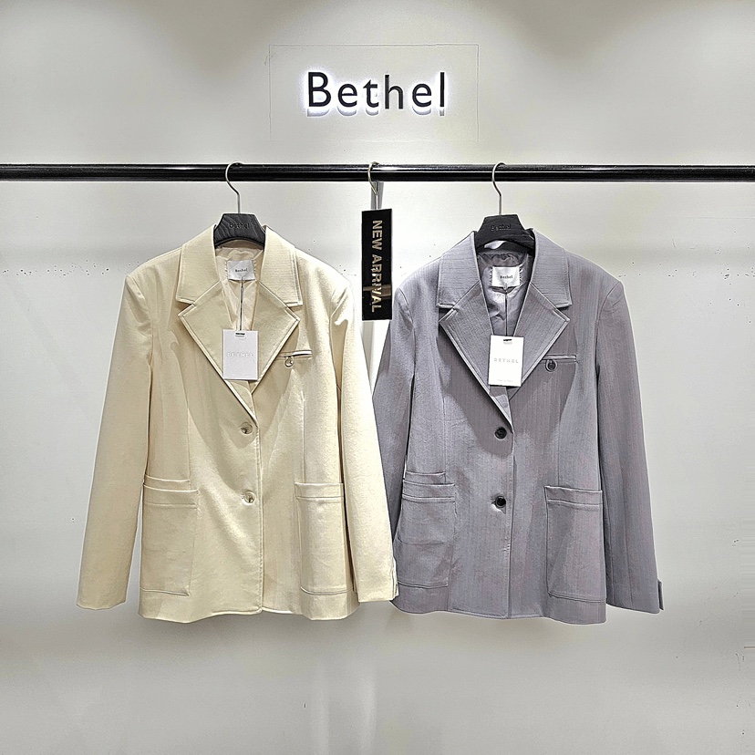 BETHEL韓國代購㊣女士新品休閑真品推薦人氣職業26春夏夾克春款BETHEL夾克