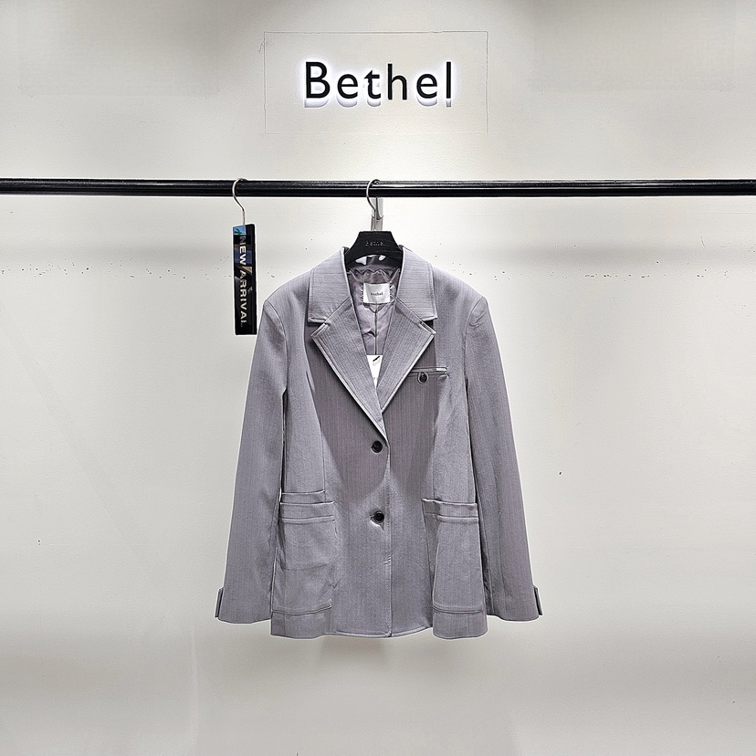 BETHEL韓國代購㊣女士新品休閑真品推薦人氣職業26春夏夾克春款BETHEL夾克圖色1