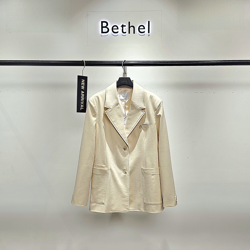 BETHEL韓國代購㊣女士新品休閑真品推薦人氣職業26春夏夾克春款BETHEL夾克圖色2