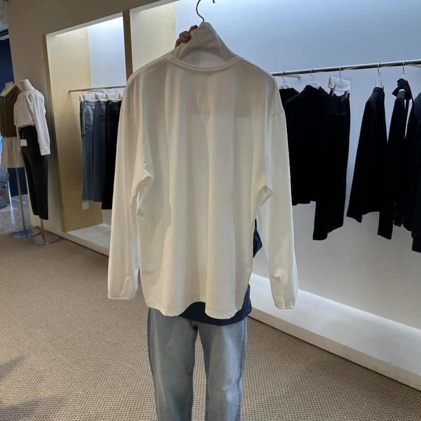 ARTISANAL韓國直郵㊣女士新品時尚推薦職業長袖T恤春款褶裥ARTISANAL長袖T恤