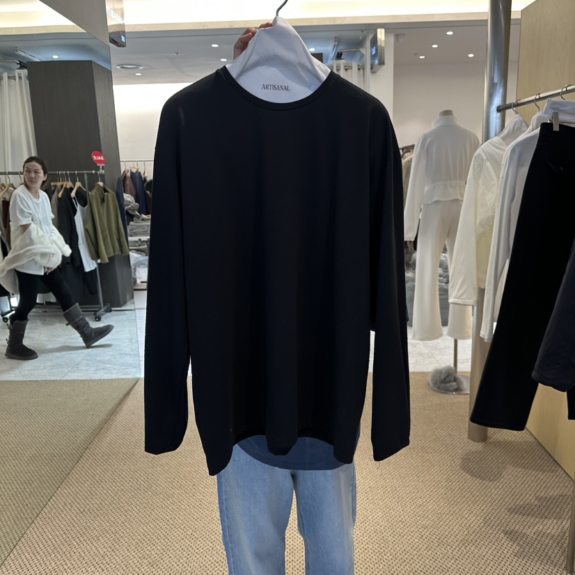 ARTISANAL韓國直郵㊣女士新品時尚推薦職業長袖T恤春款褶裥ARTISANAL長袖T恤圖色2