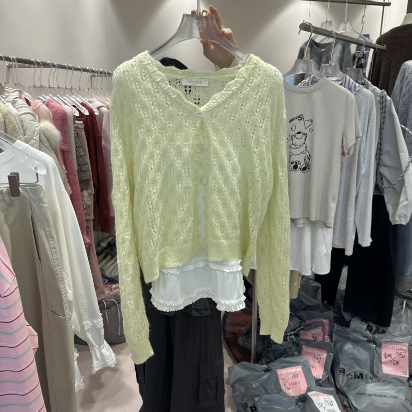 MIMME/LOOKK東大門直郵㊣女士新品職業針織衫不含內搭馬海毛春款MIMME/LOOKK針織衫圖色3