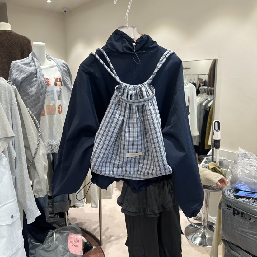 MIMME/LOOKK東大門直郵㊣女裝新品職業休閑熱賣夾克春款格紋MIMME/LOOKK夾克