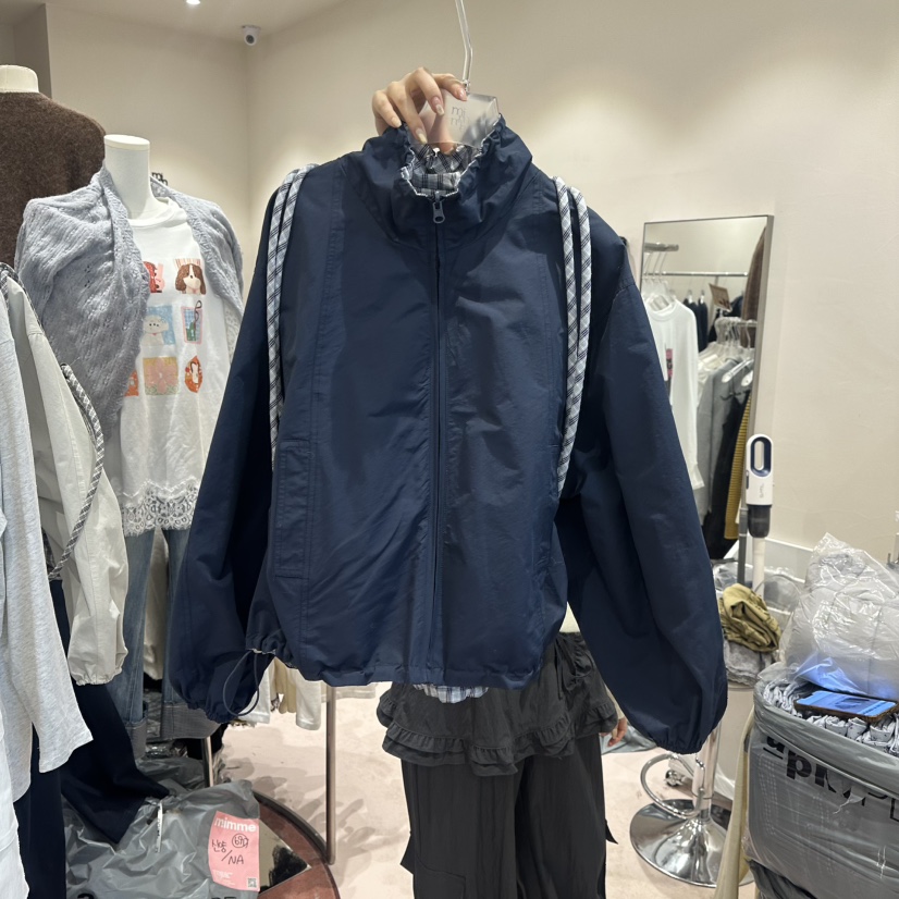 MIMME/LOOKK東大門直郵㊣女裝新品職業休閑熱賣夾克春款格紋MIMME/LOOKK夾克圖色2