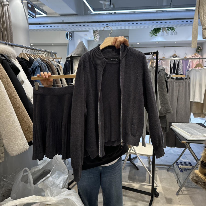 DREAM GIRIS/HOT PLACE韓國代購㊣女裝新款時尚套裝三件套DREAM GIRIS/HOT PLACE套裝圖色5墨色