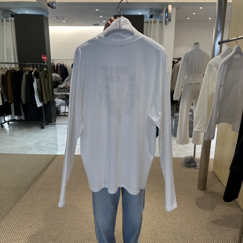 ARTISANAL東大門直郵㊣女裝新品熱賣時尚26春夏長袖T恤春款ARTISANAL長袖T恤