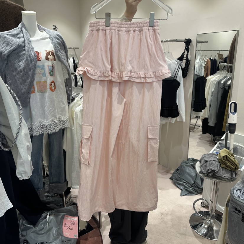 MIMME/LOOKK東大門直郵㊣女士新品休閑熱賣裙褲工裝春款連帽MIMME/LOOKK裙褲