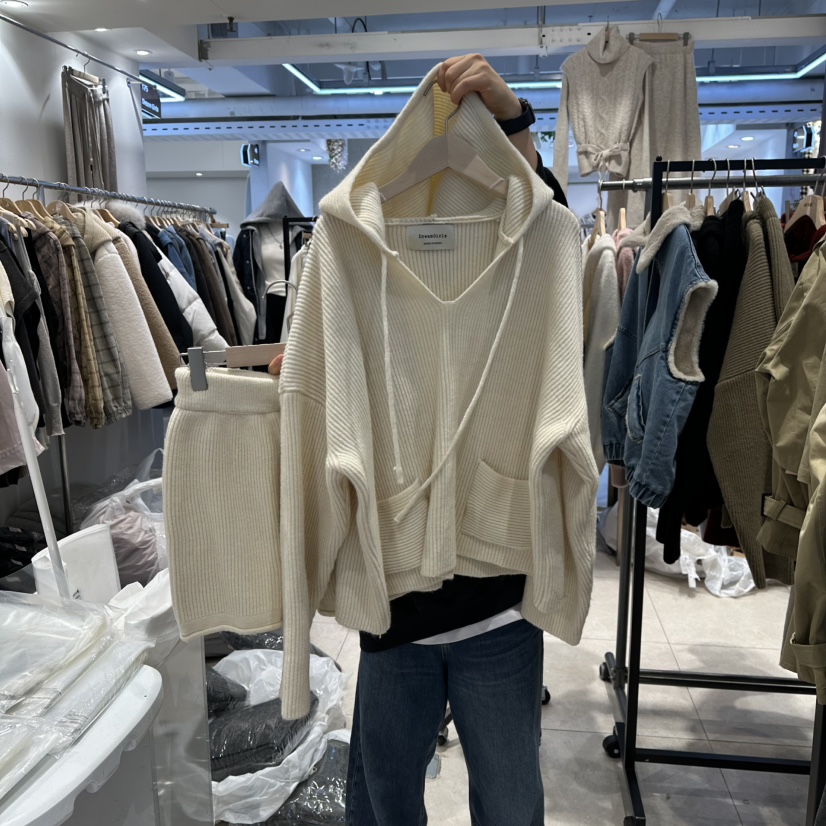 DREAM GIRIS/HOT PLACE㊣東大門實拍女士新品休閑套裝套裝連帽DREAM GIRIS/HOT PLACE套裝圖色1