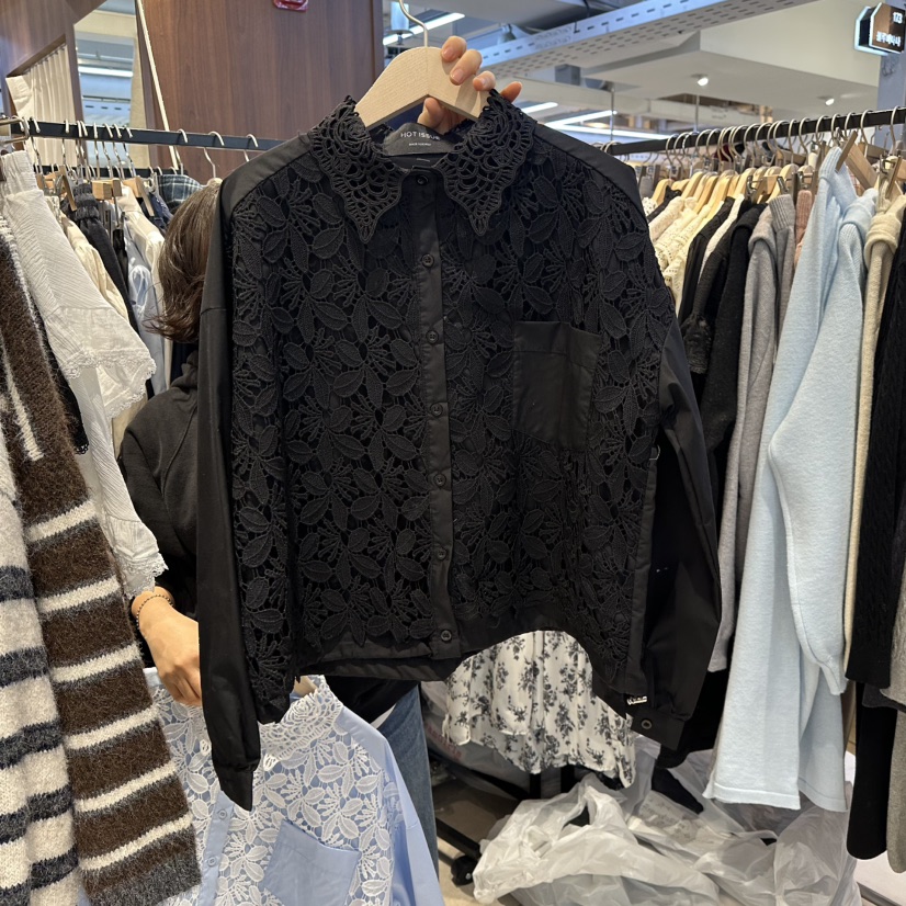 DREAM GIRIS/HOT PLACE東大門直郵㊣女士新品時尚襯衫蕾絲衫DREAM GIRIS/HOT PLACE襯衫/蕾絲衫圖色4