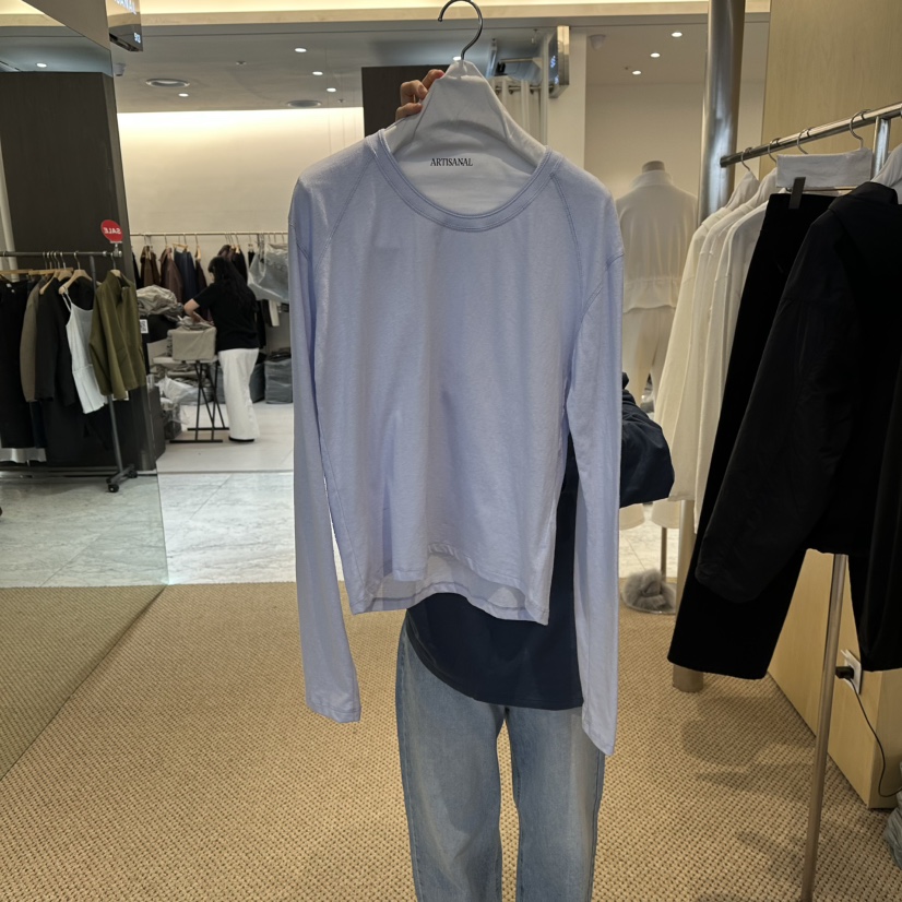 ARTISANAL㊣東大門實拍女士新品休閑熱賣推薦人氣長袖T恤春款ARTISANAL長袖T恤圖色2