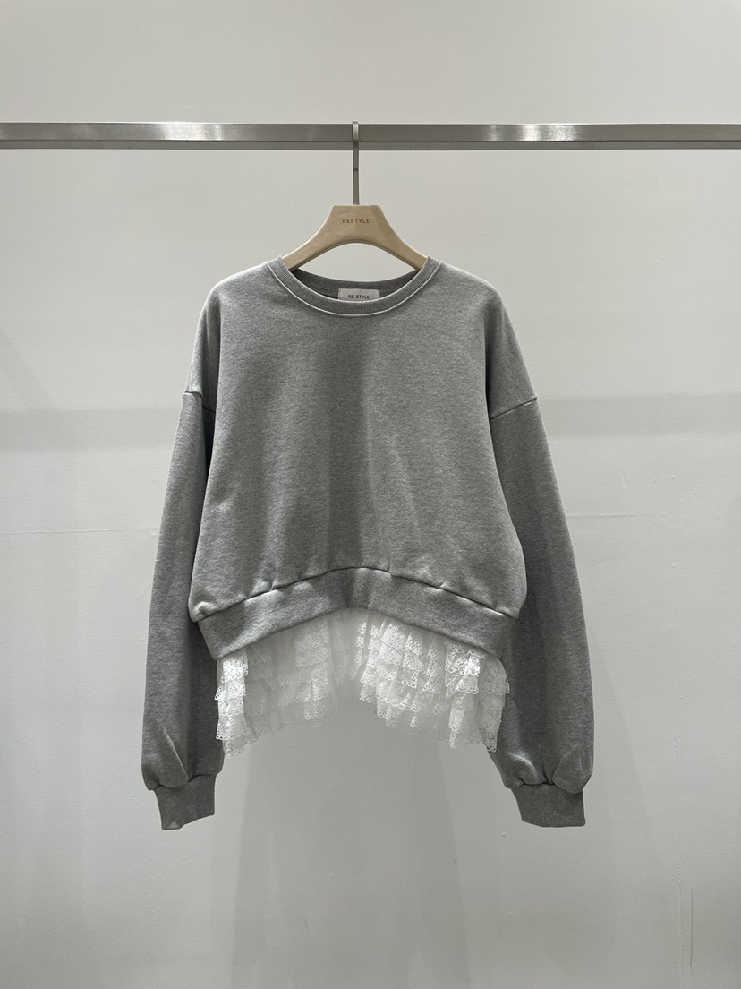 RE STYLE-Q㊣東大門實拍女士新款26春夏推薦真品衛衣春款RE STYLE衛衣圖色2