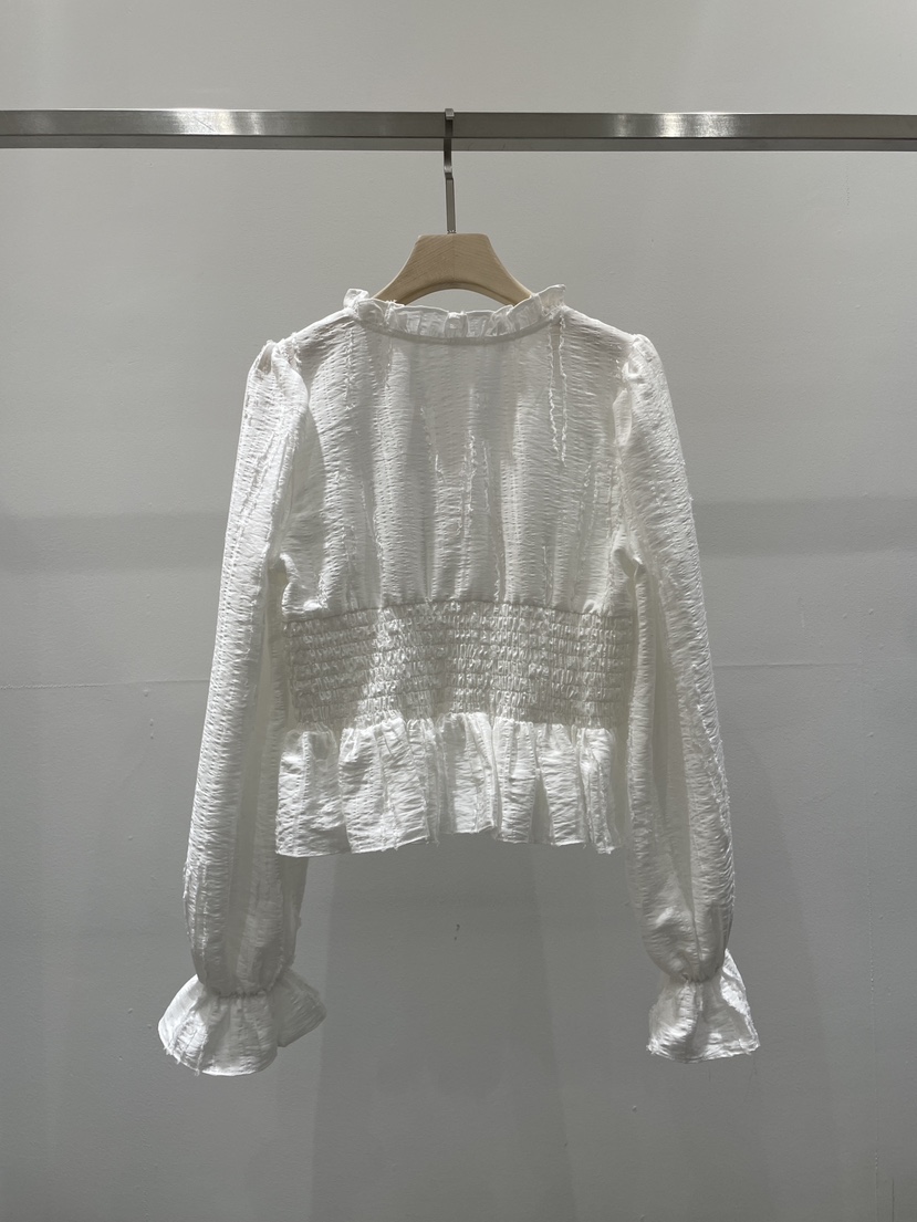 RE STYLE-Q韓國代購㊣女裝新品休閑真品26春夏襯衫蕾絲衫春款RE STYLE襯衫/蕾絲衫