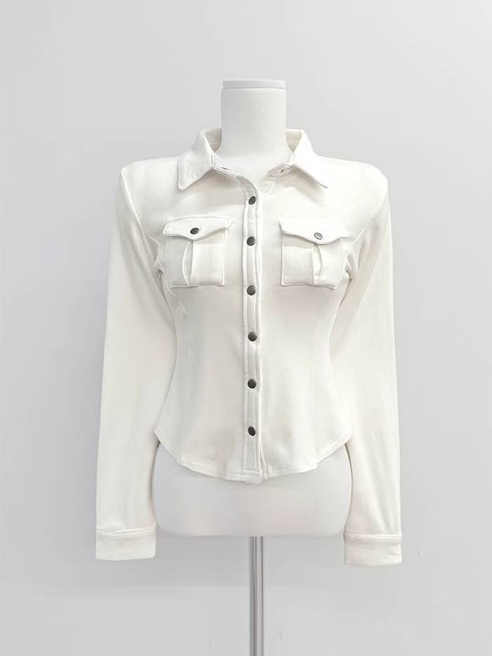 IT韓國直郵女裝新品時尚休閑熱賣人氣25秋冬推薦襯衫蕾絲衫IT襯衫/蕾絲衫圖色1