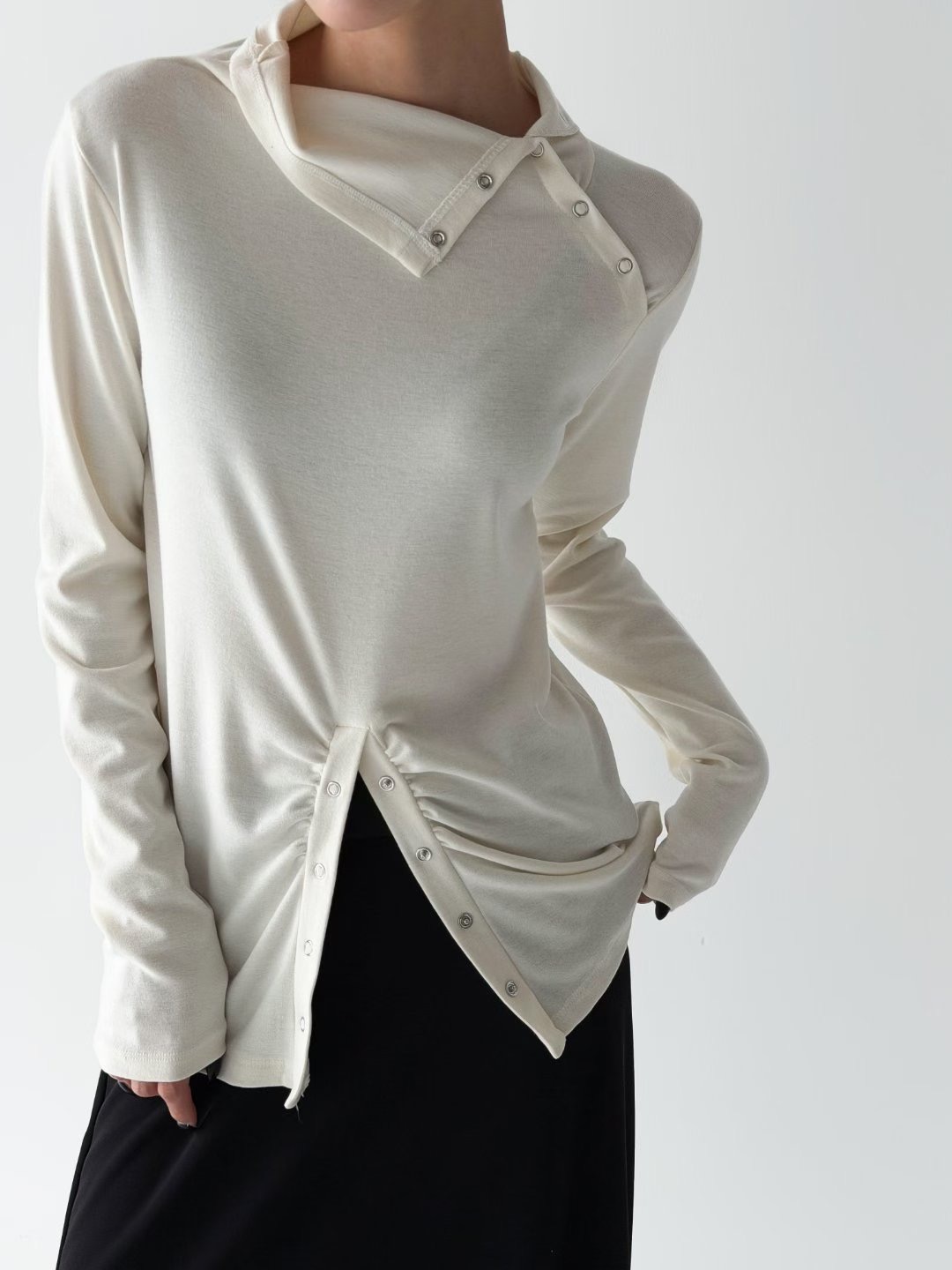 GUSSINE東大門直郵女裝新品人氣職業休閑熱賣真品長袖T恤GUSSINE長袖T恤圖色1