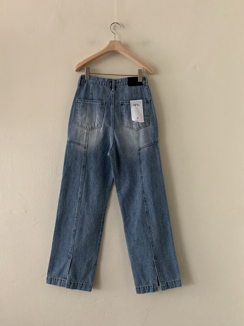 MENG東大門實拍女士新款職業真品熱賣時尚26春夏休閑牛仔褲MENG牛仔褲