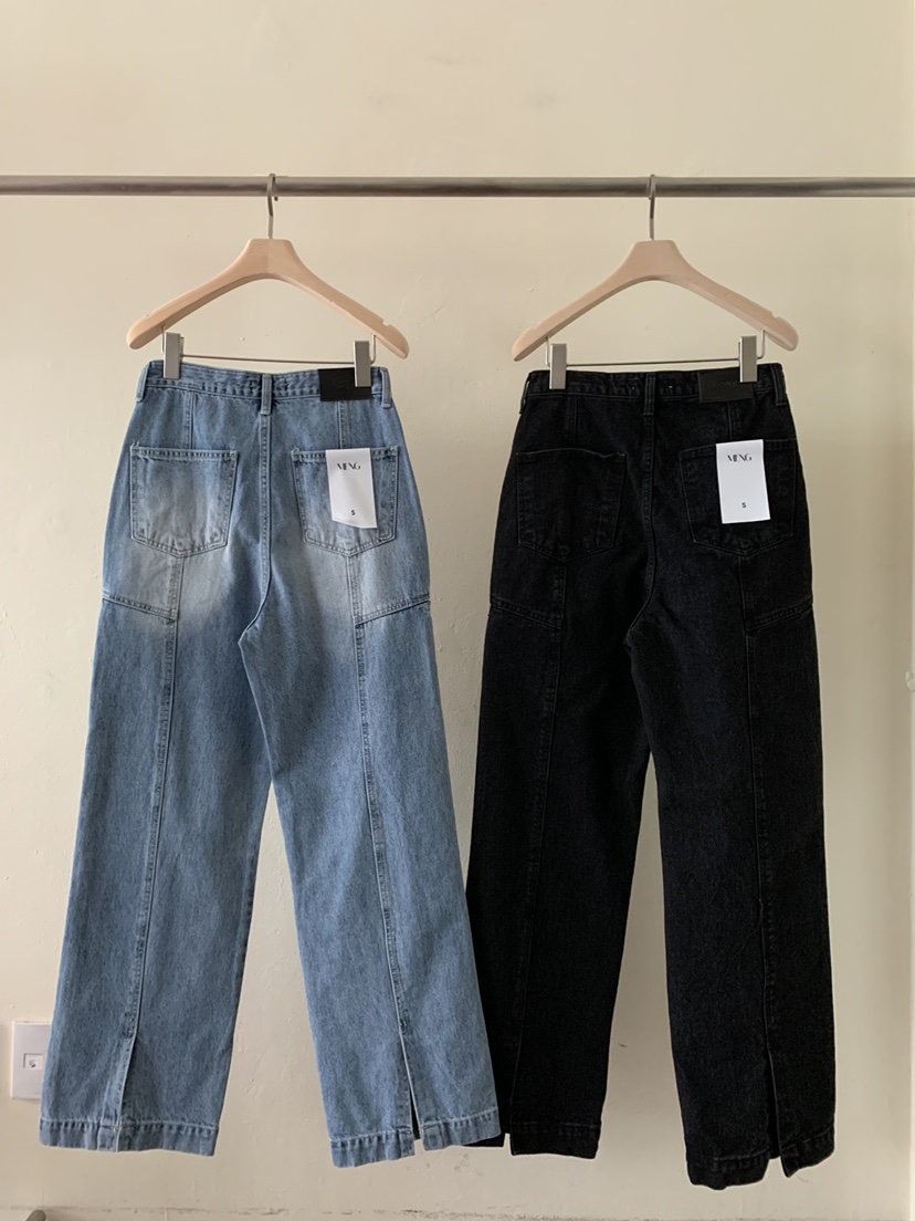 MENG東大門實拍女士新款職業真品熱賣時尚26春夏休閑牛仔褲MENG牛仔褲