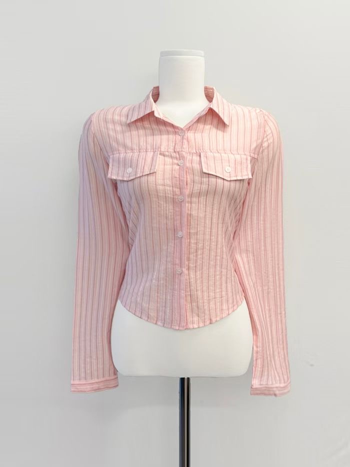 IT韓國直郵女裝新品休閑真品人氣時尚職業熱賣襯衫蕾絲衫IT襯衫/蕾絲衫圖色2