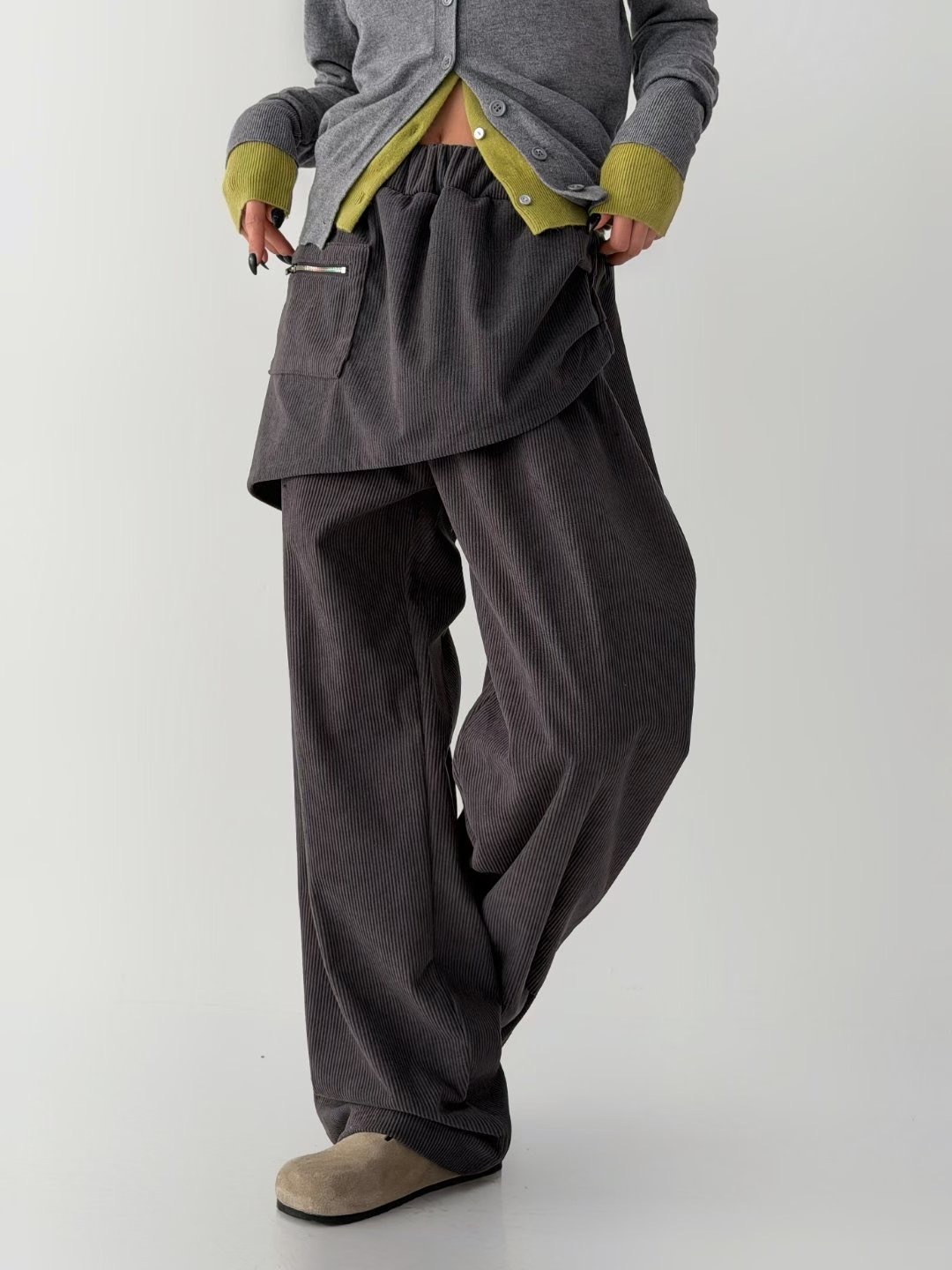 GUSSINE東大門實拍女裝新品休閑26春夏推薦真品人氣職業裙褲GUSSINE裙褲圖色2