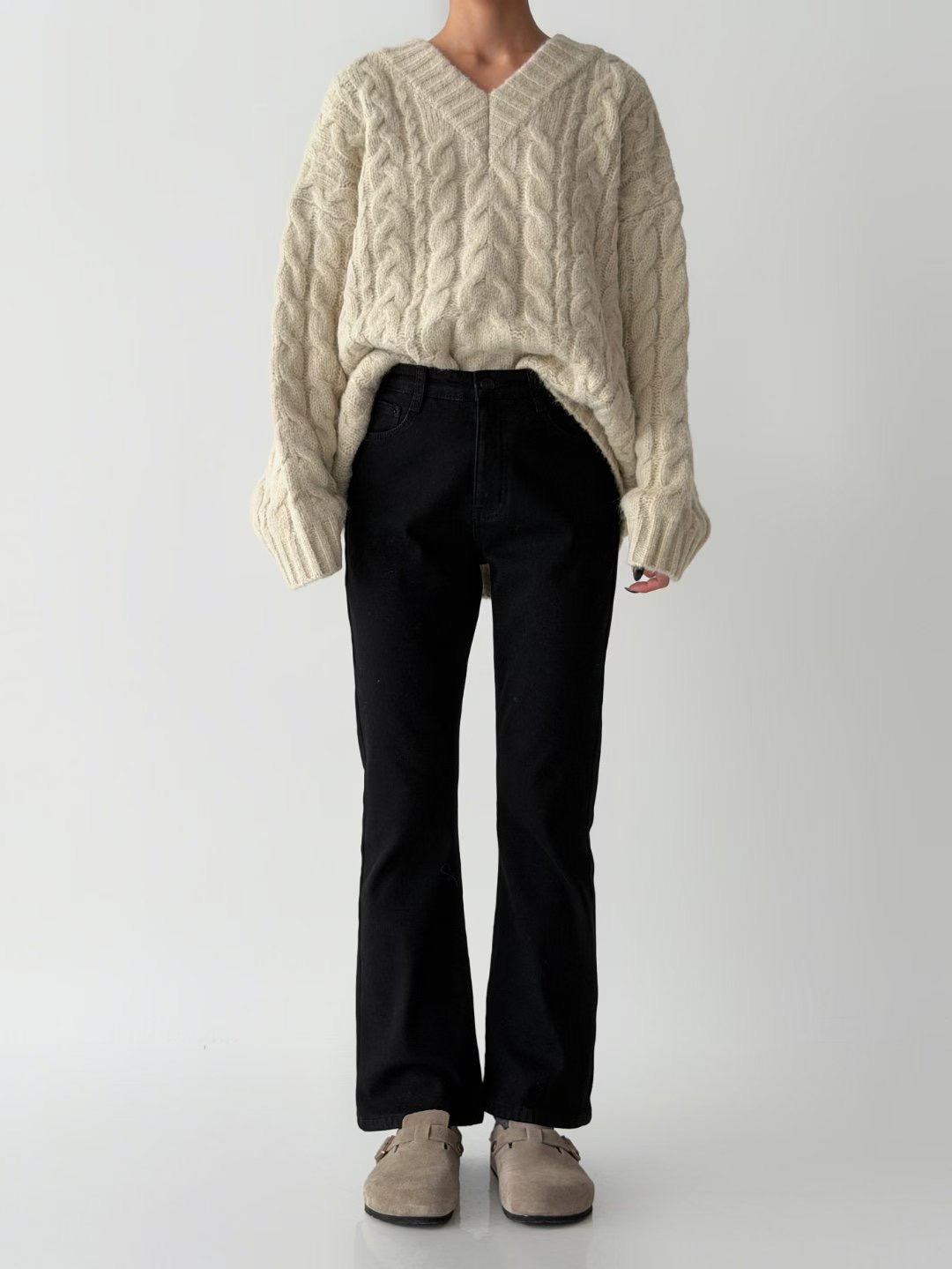 GUSSINE韓國代購女士新款真品休閑熱賣26春夏職業推薦牛仔褲GUSSINE牛仔褲圖色1