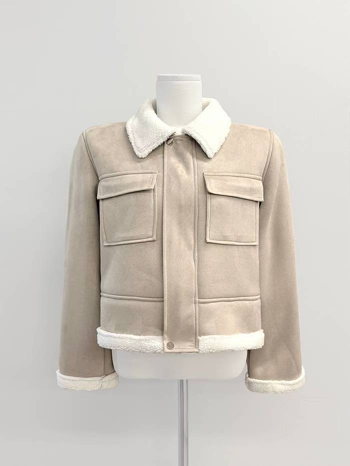 IT韓國代購女士新款熱賣人氣26春夏休閑推薦時尚短款大衣IT短款大衣圖色1