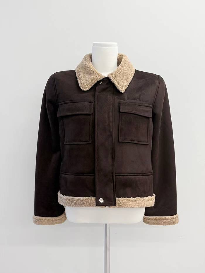 IT韓國代購女士新款熱賣人氣26春夏休閑推薦時尚短款大衣IT短款大衣圖色2