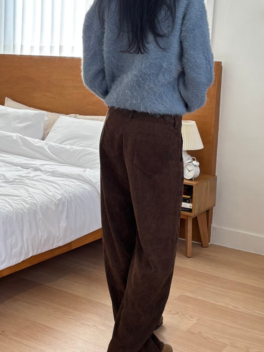 YANGPA韓國直郵女士新品熱賣時尚真品推薦職業休閑褲燈芯絨YANGPA休閑褲