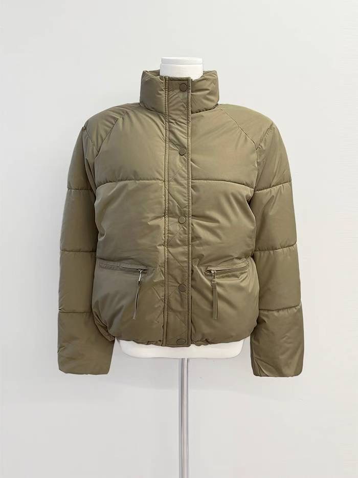 IT東大門代購女士新品時尚26春夏職業人氣熱賣休閑短款棉服IT短款棉服圖色1