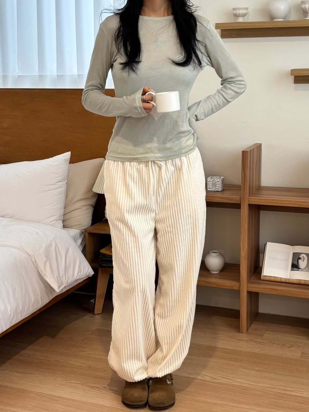 YANGPA韓國直郵女士新品推薦熱賣真品人氣時尚休閑休閑褲YANGPA休閑褲圖色1