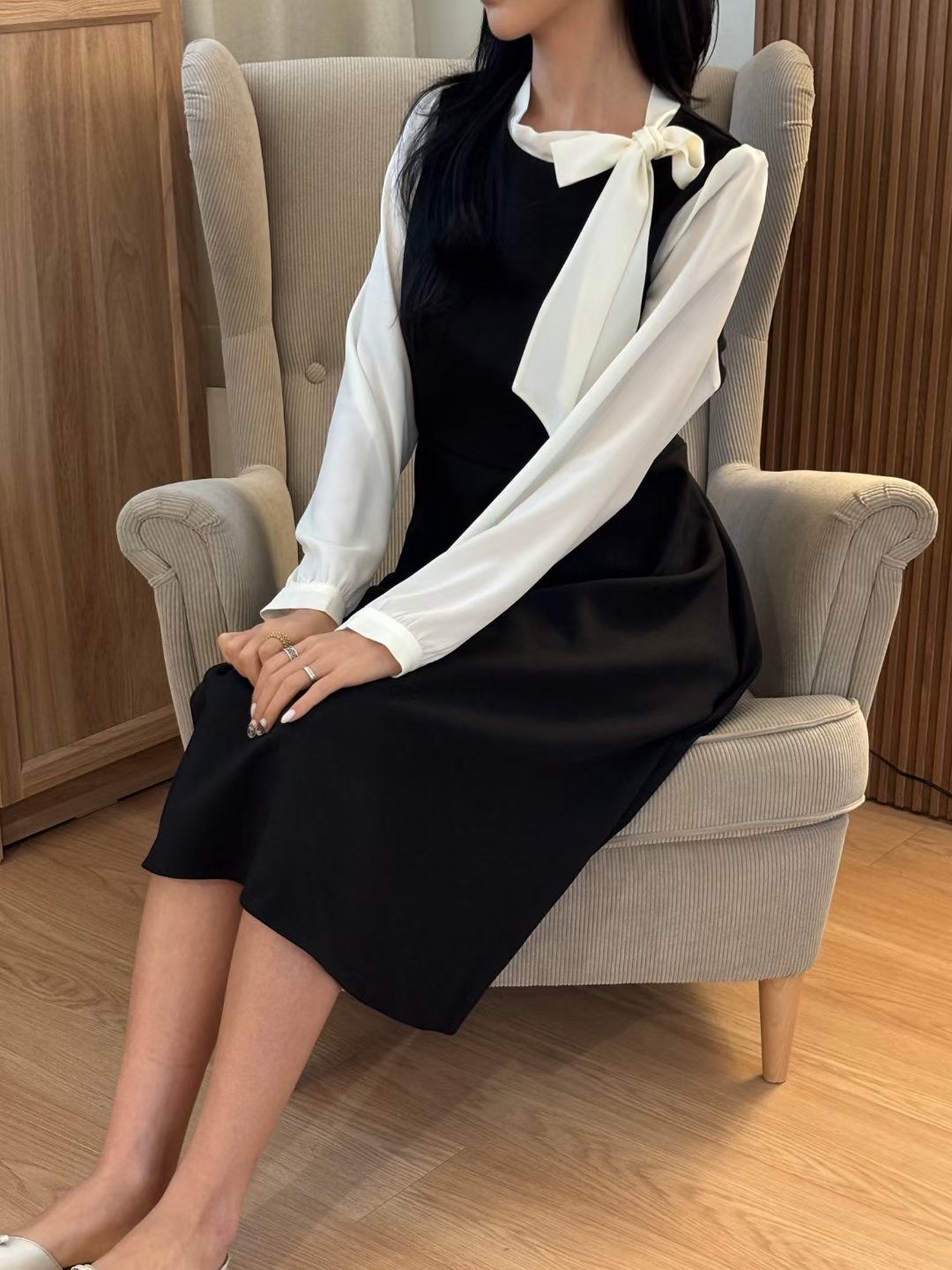 YANGPA東大門實拍女裝新款推薦真品時尚職業休閑26春夏連衣裙YANGPA連衣裙