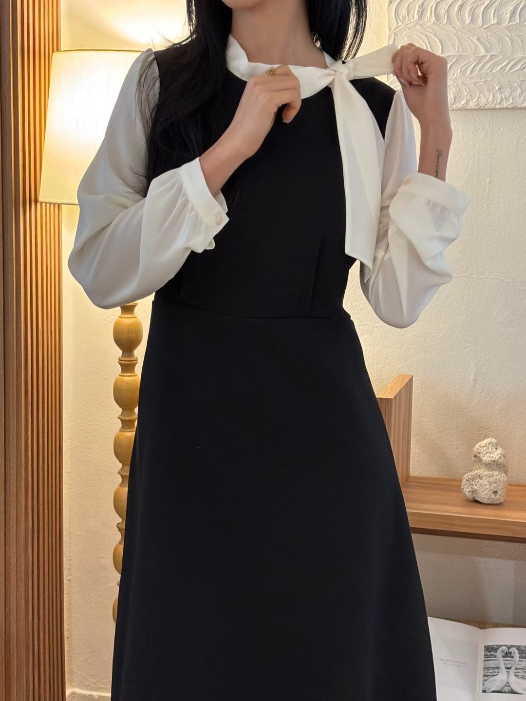 YANGPA東大門實拍女裝新款推薦真品時尚職業休閑26春夏連衣裙YANGPA連衣裙