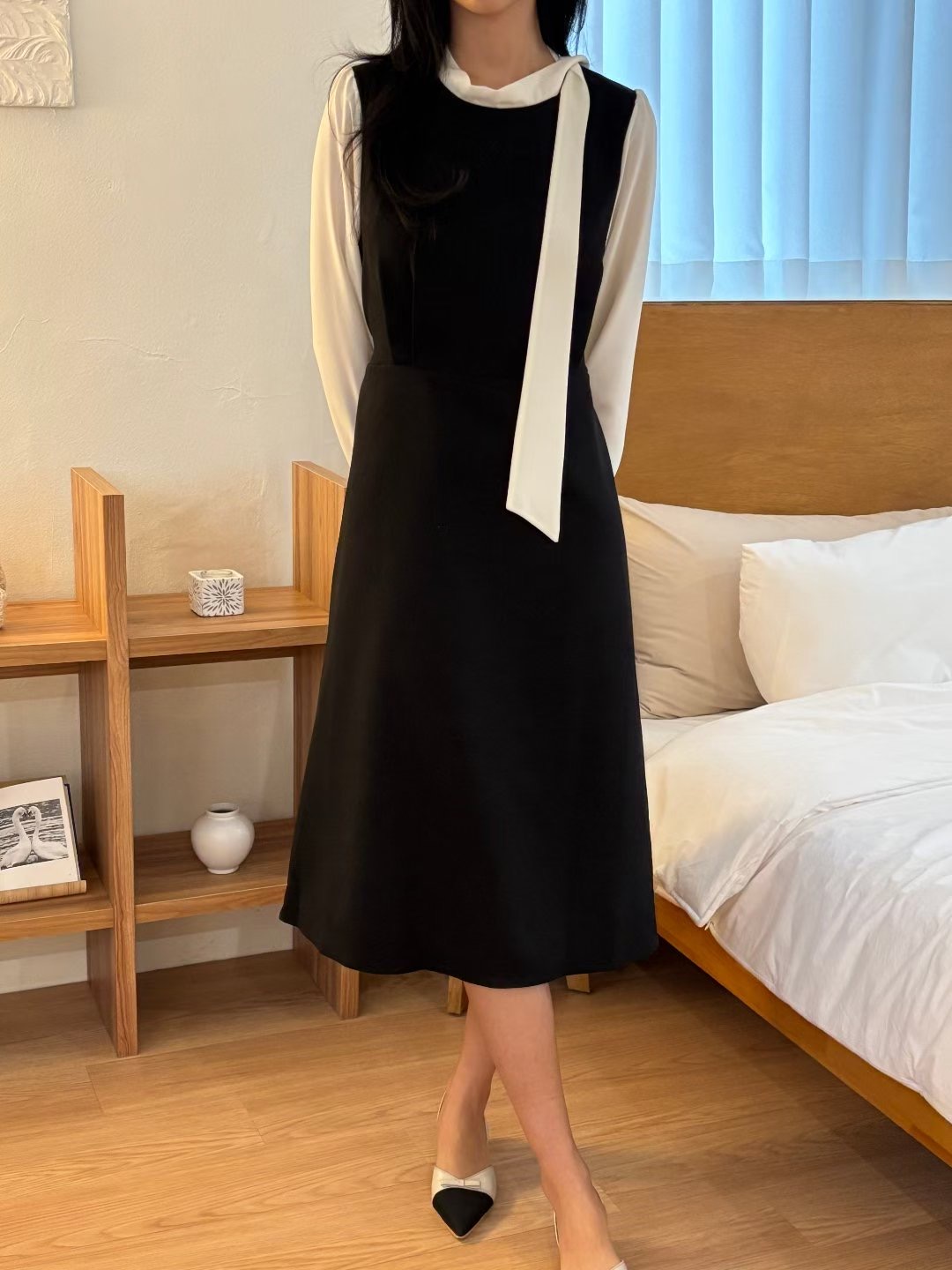 YANGPA東大門實拍女裝新款推薦真品時尚職業休閑26春夏連衣裙YANGPA連衣裙圖色2